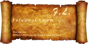 Felvinczi Laura névjegykártya
